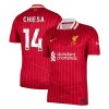 Officiële Voetbalshirt Liverpool Chiesa 14 Thuis 2024-25 - Heren